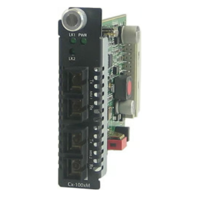 Perle Systems 05062000 CM-100MM-M2SC2 Fiber to Fiber Converter