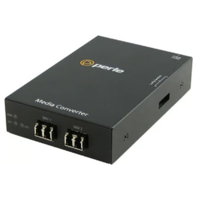Perle Systems 05060201 S-1000MM-M2LC05 Fiber to Fiber Converter