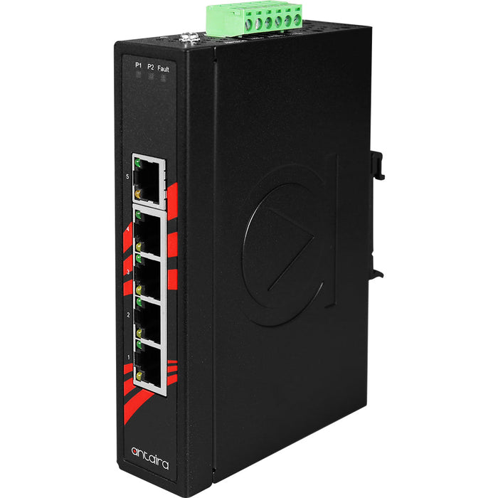 Antaira Technologies LNX-500A unmanaged industrial Ethernet switch is a leading low price solution for all automation or industrial networking projects