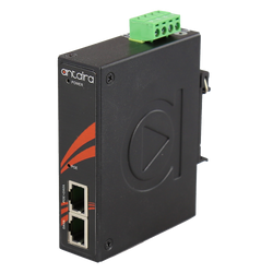 INJ-C200G-PASS-T Industrial Gigabit Passive PoE Injector; EOT: -40°C ~ 75°C.