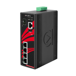 LMX-0501G-SFP-V2 5-Port Industrial Gigabit Light Layer 3 Managed Ethernet Switch, w/4*10/100/1000Tx + 1*100/1000 SFP Slot.