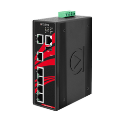 LMX-0600-V2 6-Port Industrial Light Layer 3 Managed Ethernet Switch, with 6*10/100Tx, 12~48VDC Power Input; Version 2 Hardware.