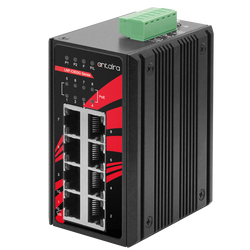 LNP-C800G 8-Port Industrial PoE+ Compact Unmanaged Ethernet Switch, 8*10/100/1000Tx (30W/Port), 48~55VDC 
Antaira Technologies
