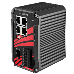 LNX-C501G-SFP 5-Port Compact Industrial Gigabit Unmanaged Ethernet Switch, 4*10/100/1000TX and 1*100/1000 SFP Slot Antaira Technologies