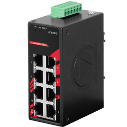 LNX-C800G 8-Port 10/100/1000TX Compact Industrial Ethernet Switch Antaira Technologies