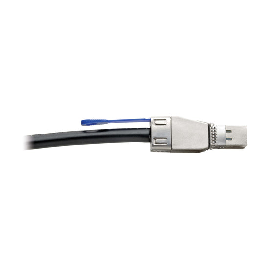Mini SAS HD SFF-8644 to SFF-8644 from www.switchsfp.com 01285 700750 next-generation SAS high-speed I/O interface.Designed to support 6G and future 12G SAS applications passive Mini SAS HD copper cable assembly is up to 12Gbps data rates per channel. The EEPROM signature enables the host to identify what type and length of cable is connected to its port while the latch design reduces the insertion force and increases the retention force.