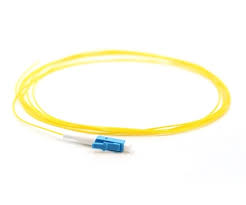 OS2-SIM-LC-1M Pigtail Low Smoke Zero Halogen Fibre Cable from Switch SFP Part is in UK stock OS2 Single Mode Simplex single core LC termination at on end 1Mtr.