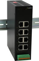 Perle Systems 07017860 IDS-108HP-XT Industrial PoE Switch with 8-ports