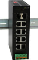 IDS-114HP Industrial PoE Switch with 10-ports: 4 x 10/100/1000BASE-T RJ45 ports compliant&nbsp;
to 90W Hi-PoE IEEE 802.3bt, 4 x 10/100/1000BASE-T RJ45 ports, 2 x 100/1000BASE SFP slots