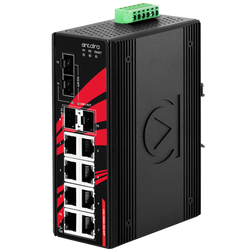 LNX-1204G-10G-SFP 12-Port Industrial Gigabit Unmanaged Ethernet Switch, with 8*10/100/1000Tx, 2*1G SFP Slots, and 2*10G SFP+ Slots Antaira Technologies 